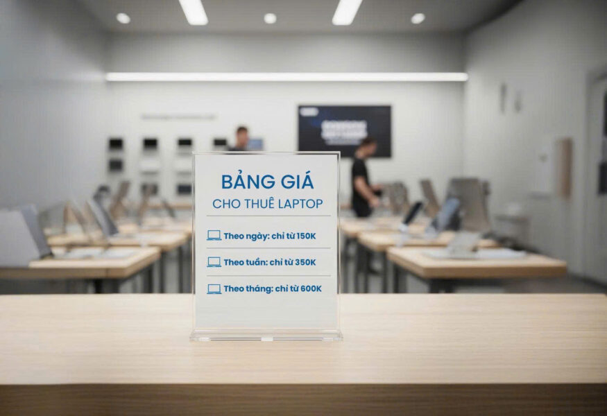 Bảng giá cho thuê laptop – Giải pháp tiết kiệm cho cá nhân & doanh nghiệp